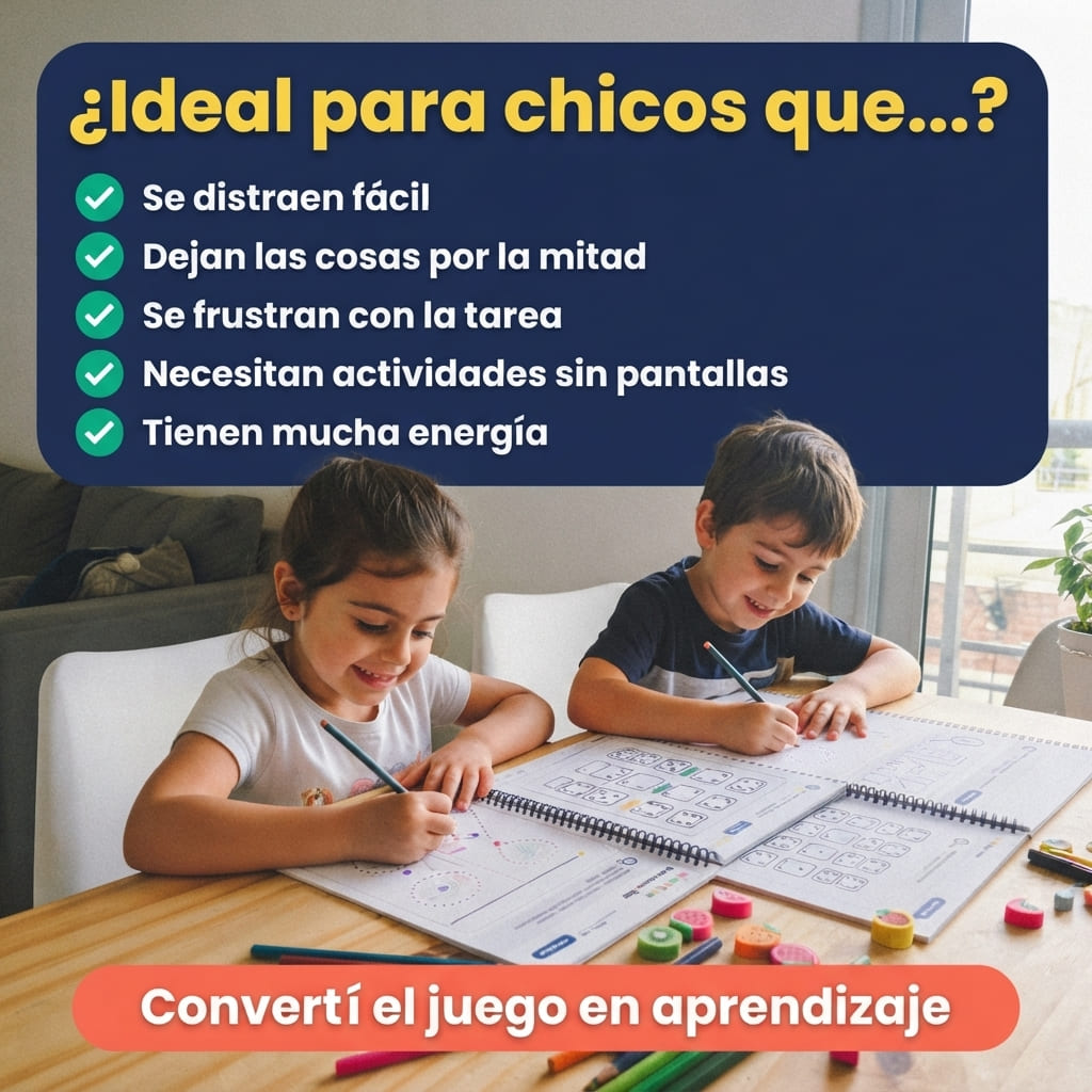 Ideal para chicos que se distraen fácil